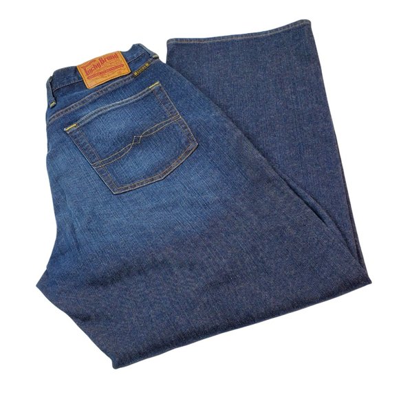 Lucky Brand Dungarees By Gene Montesano Size 34 x 30 Straight Leg Jeans Great - Picture 3 of 7